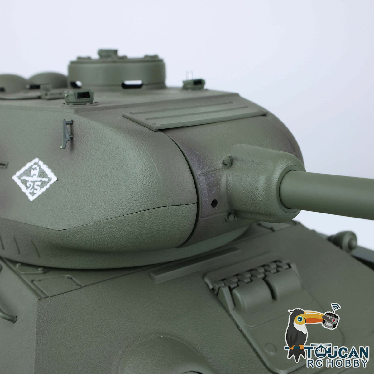 TOUCAN RC HOBBY Heng Long 1/16 TK7.0 Promotion Soviet T34-85 RTR RC Tank 3909 with 360 Degrees Turret BB Infrared Combat Smoke Metal Sprockets Idlers Wheels