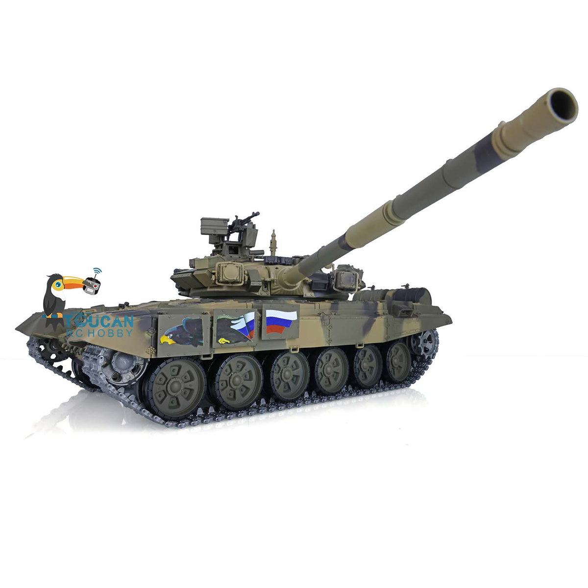 TOUCAN RC HOBBY Heng Long 1/16 TK7.0 Promotion Russia T90 3938 RTR RC Tank Infrared Combat BB Smoke Metal Sprockets Idlers Wheels Linkages Tracks Steel Gearbox