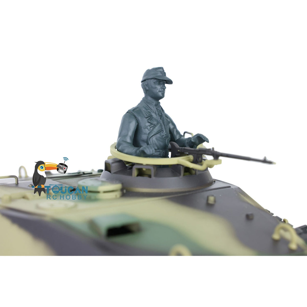 TOUCAN RC HOBBY Heng Long 1/16 TK7.0 Plastic 3888A German King Tiger RRT RC Tank with 360 Degrees Turret Sound Light Smoke BB Infrared Combat