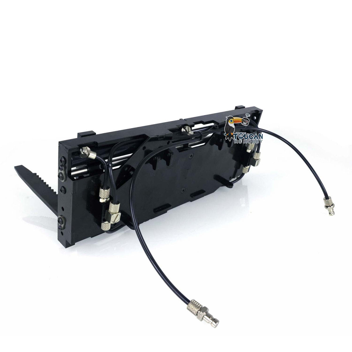 Lame de bulldozer basculante en métal, godet réversible, fourche, râteau à racines, grappin de tri MTModel pour chargeuse radiocommandée 1/14 WA480 E260L, pièces de bricolage TOUCAN RC HOBBY