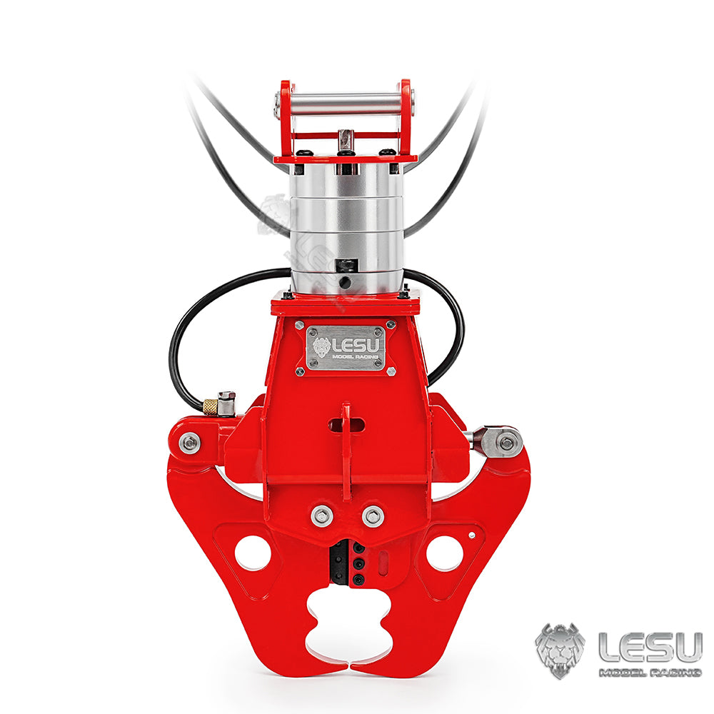 TOUCAN RC HOBBY LESU C0053/C0052-C Metal 270 Degrees Rotatable Hydraulic Shear for 1/14 Aoue ET35 RC Hydraulic Excavator B0006 for DIY Digger Model Enthusiast