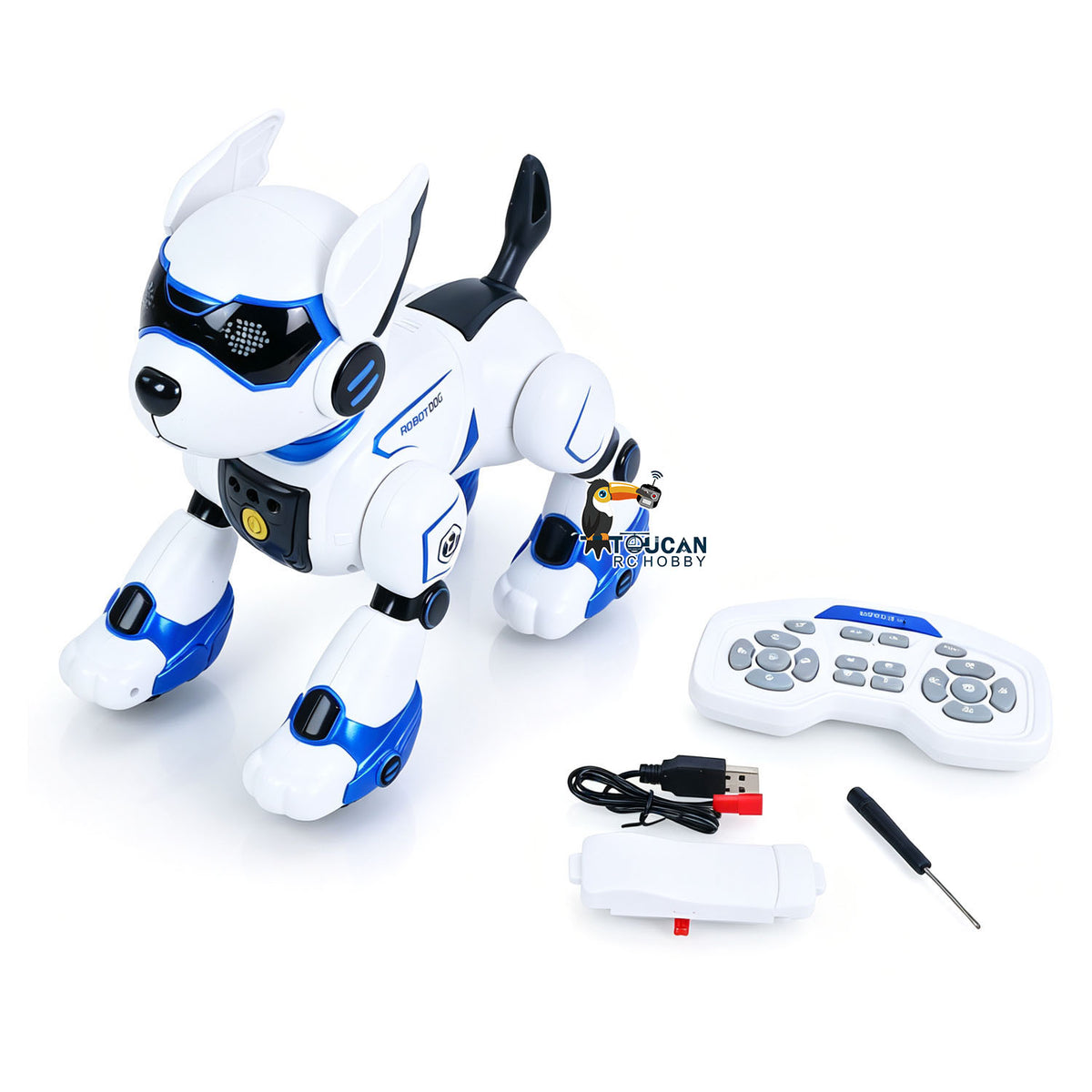 TOUCAN RC HOBBY JJRC R27 Smart RC Robot Dog Toy with Remote Control Voice Commands Gesture Detection Touch Response Dancing Programming