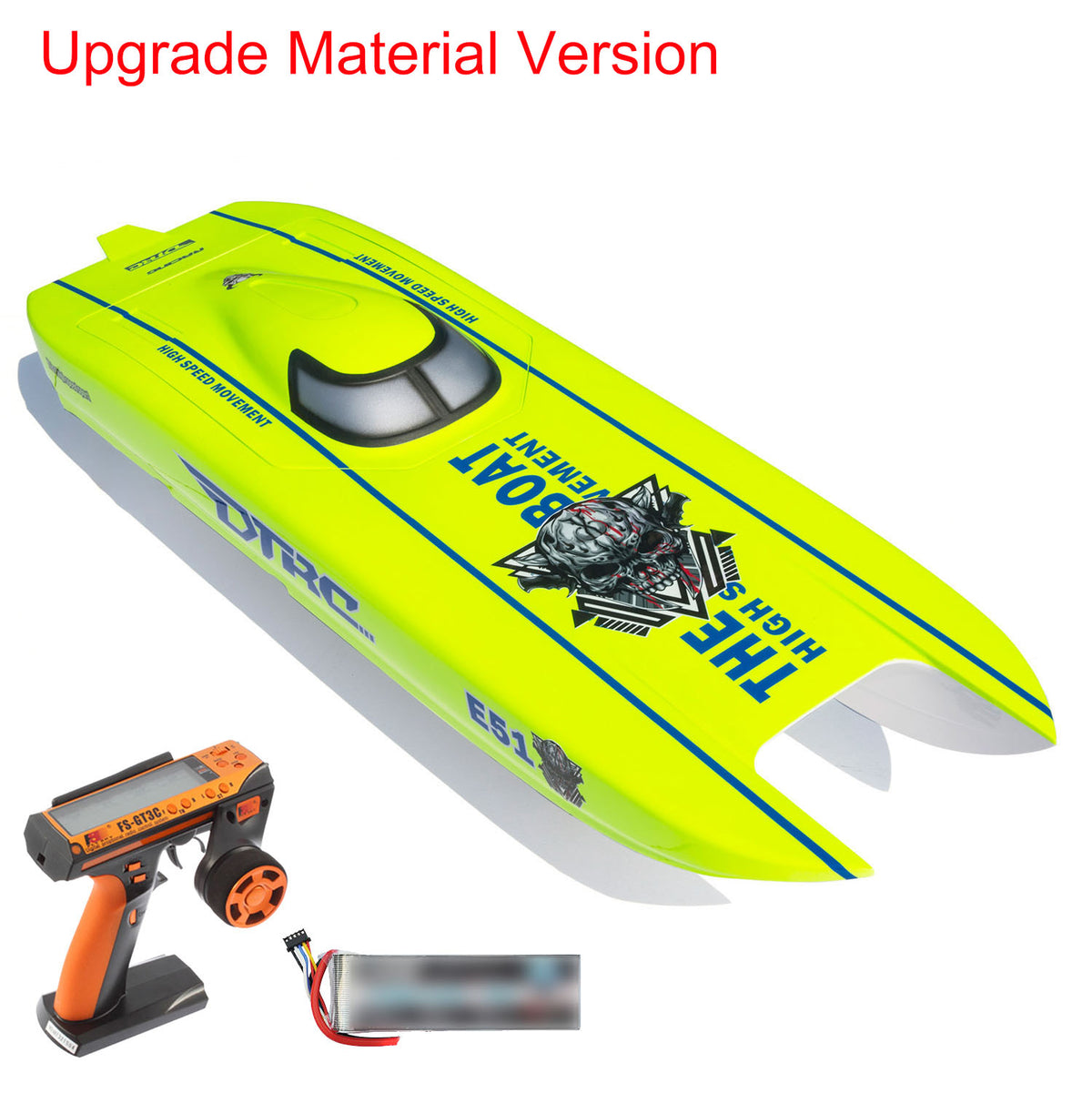 TOUCAN RC HOBBY DTRC E51 Electric RC Boat RTR PNP Para?aramid Fiber Waterproof Remote Control Racing Boats Hobby Model Painted Metal Propellers