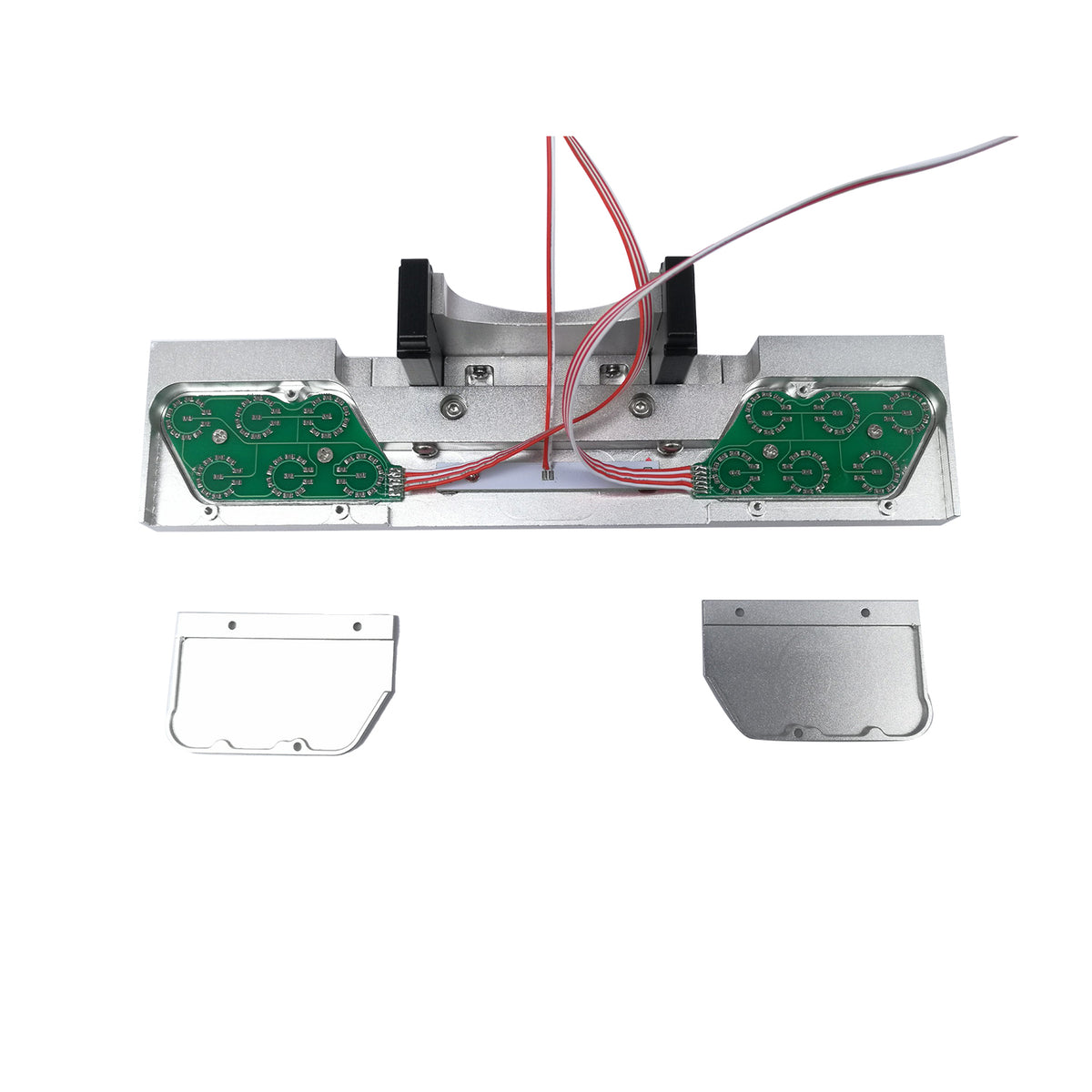 TOUCAN RC HOBBY Degree CNC Metal Rear Tail Beam Taillight Nice Quality for Upgrade Customized 1/14 TAMIYE RC Tractor R620 56323 Car