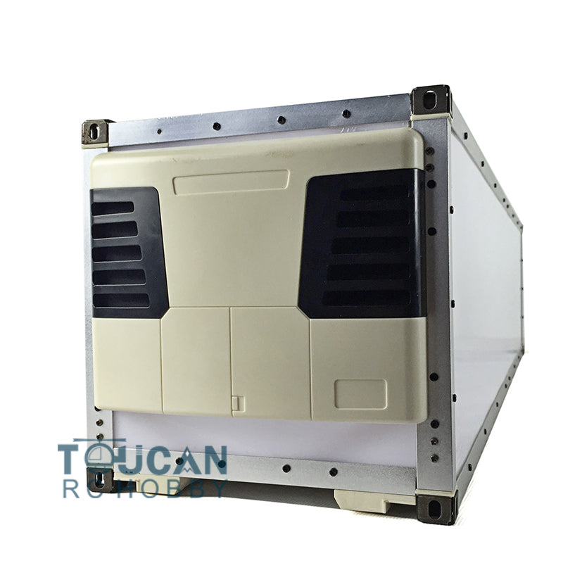 TOUCAN RC HOBBY HHRC US Stock 1/14 40ft Reefer Container for DIY Semi Trailer Tractor Truck Simulation Vehicle Hobby Models