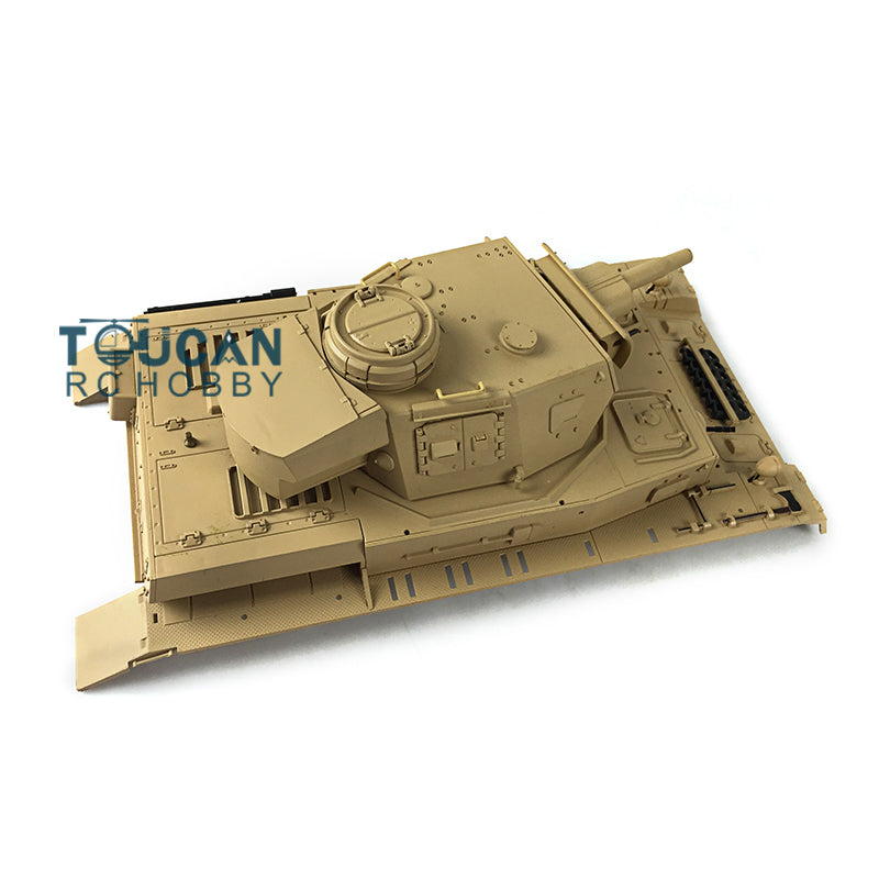 TOUCAN RC HOBBY Heng Long 1/16 Scale German Panzer IV F RC Tank 3858 Remote Control Model Plastic Turret & Upper Hull
