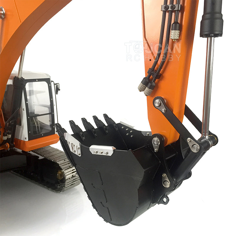 TOUCAN RC HOBBY LESU PC360 1/14 Metal RC Excavator B0002 RTR Steel Alloy Hydraulic Digger Model 8MPa Oil Pump System Lighting FlySky PL18EV Lite Controller for Hobby Collectors