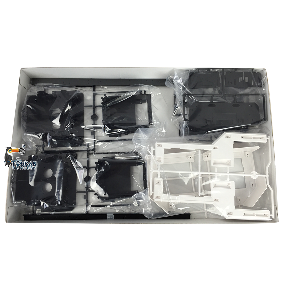 TOUCAN RC HOBBY Camion tracteur radiocommandé 1/14 8x4 non peint et non assemblé, modèle de camion électrique télécommandé à construire soi-même avec moteur