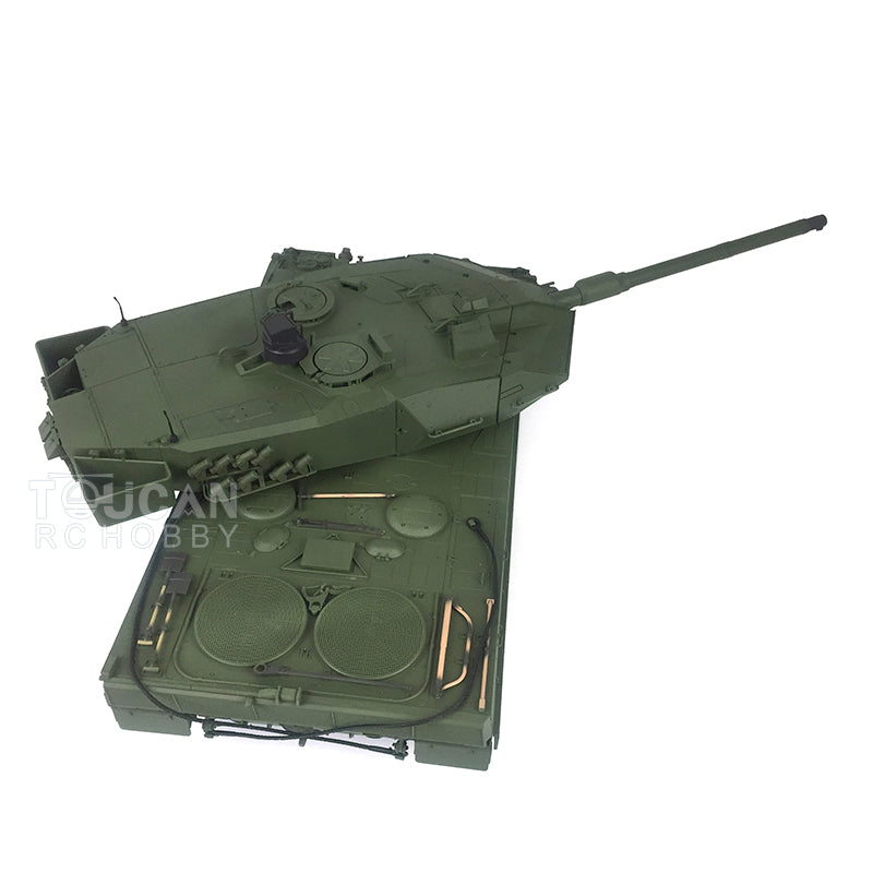 TOUCAN RC HOBBY 2,4 GHz ferngesteuerter RC-Panzer Heng Long 1:16 TK7.0 Mainboard Leopard 2A6 3889 fahrbereit, verschießt BB-Kugeln, drehbarer Turm