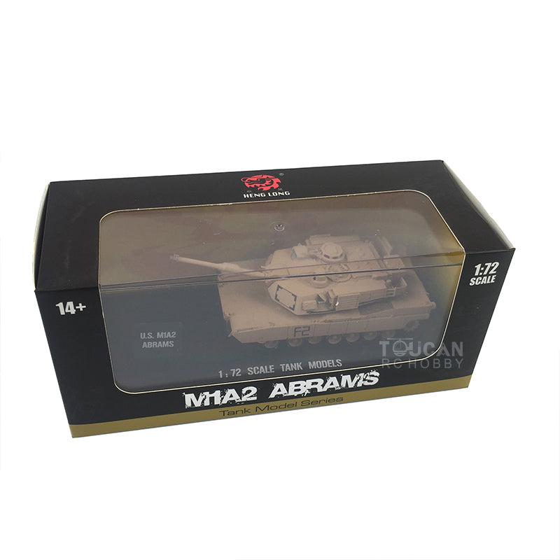 TOUCAN RC HOBBY Heng Long 1:72 Maßstab Deutschland Tiger 1 Panzer 3818 U.S. Abrams M1A2 3918 Statisches Modell Simulations-Ornament Sammlung für Erwachsene