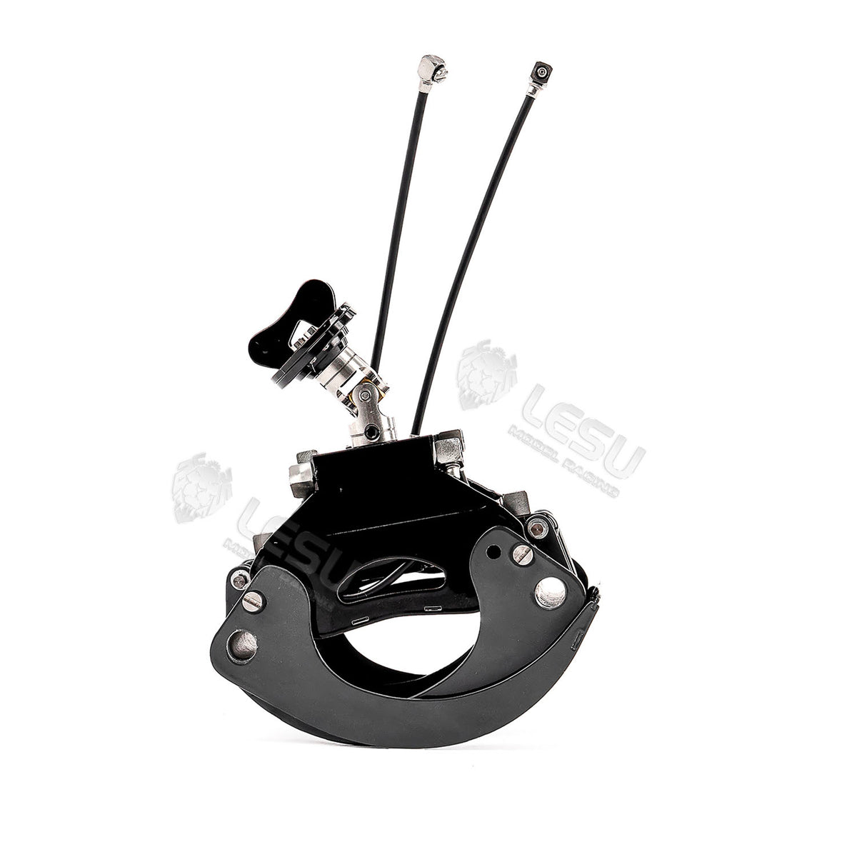 TOUCAN RC HOBBY LESU Metal Sieve/Grading/Tilting Bucket Log Grapple Beam Ripper Cultivator Rake for 1/14 Remote Controlled Hydraulic Excavator PC30 B0003