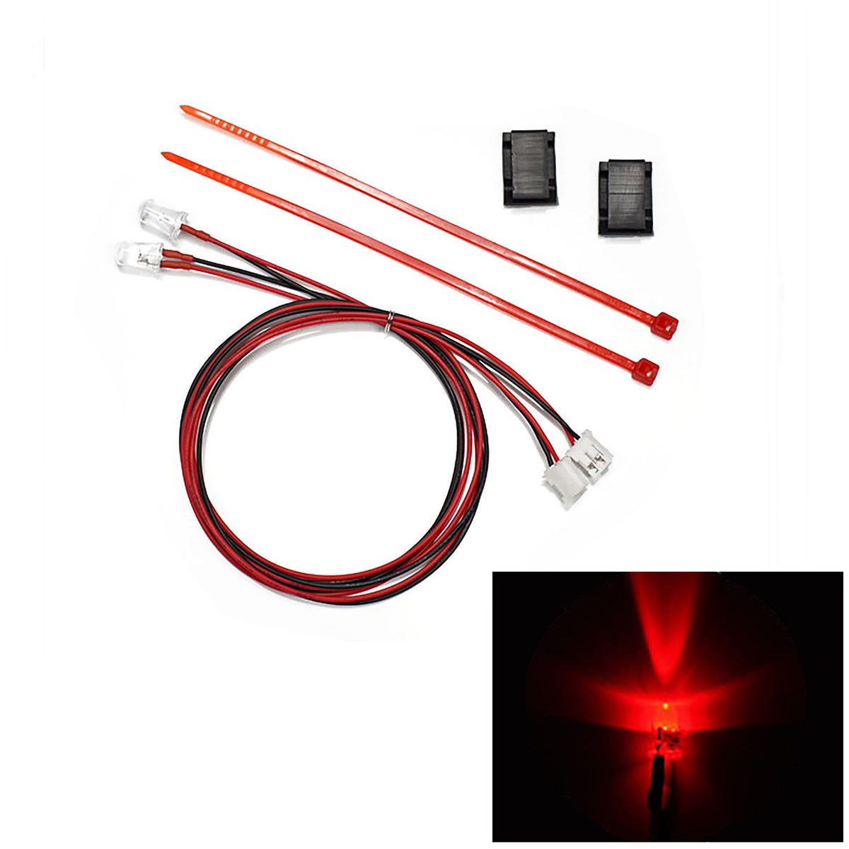 TOUCAN RC HOBBY Plastic LED Light Bead 2.3V-3V 5mm Engineering Lamp for DIY 1:14 RC Tractor Truck Model Crawler Off Road Car Parts