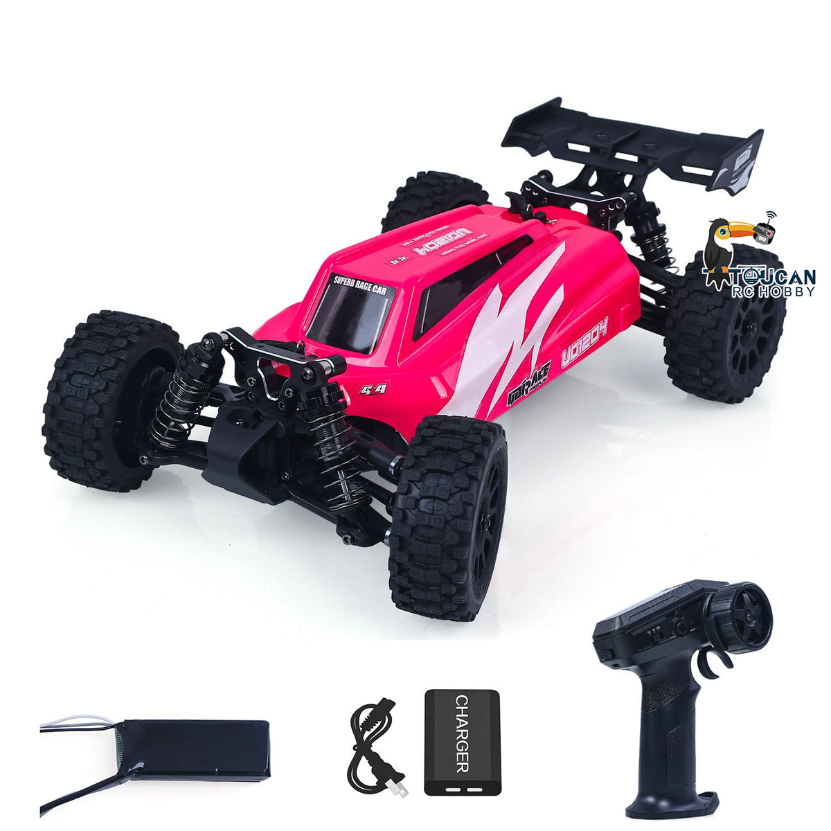 TOUCAN RC HOBBY 80KM/H UDIRC 1/12 4WD Remote Control Off Road Car UD1204PRO Gyroscope Metal Drive Shaft Brushless Motor No Light Sound System