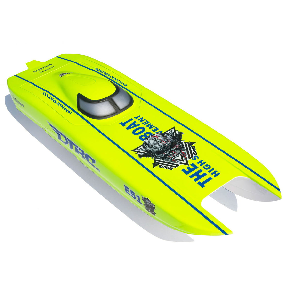 Coque de bateau radiocommandé peinte TOUCAN RC HOBBY DT pour bateaux de course électriques E51, modèle réduit télécommandé haute vitesse, bricolage, 300*360*220 mm