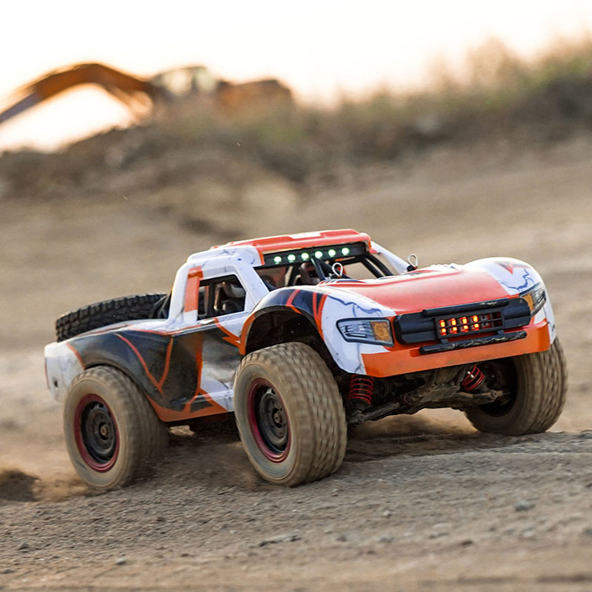 TOUCAN RC HOBBY JJRC 1/14 2.4G RC High Speed Off Road Vehicle 70KM/H Wireless Control 4WD Car Q130B Brushless Motor Servo Battery LED Lights RTR