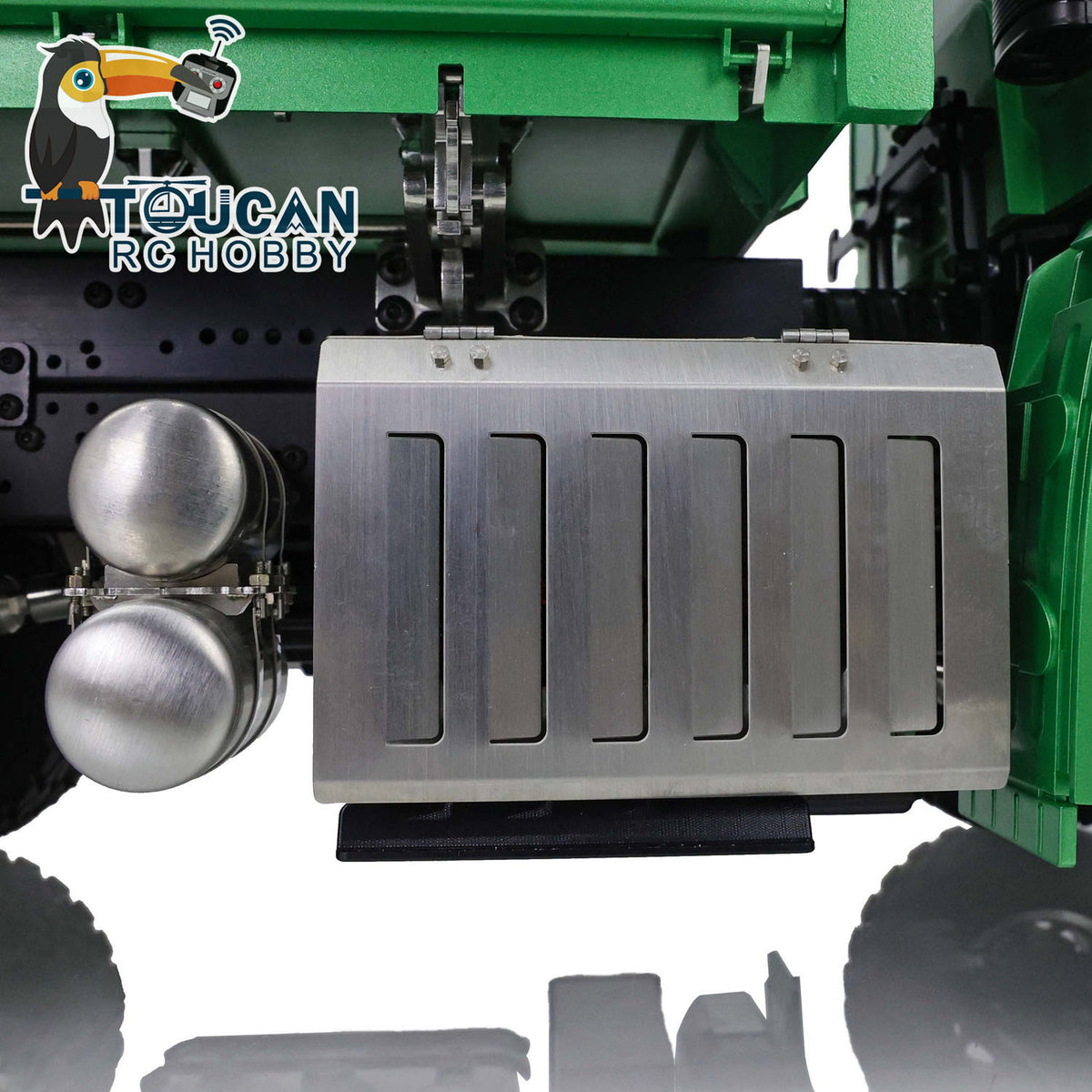 TOUCAN RC HOBBY LESU K3363 Cabin 1/14 Metal 6x6 RC Hydraulic Dump Truck 3 Speed Transmission FlySky I6S Radio Controller Differential Lock for Model Enthusiast
