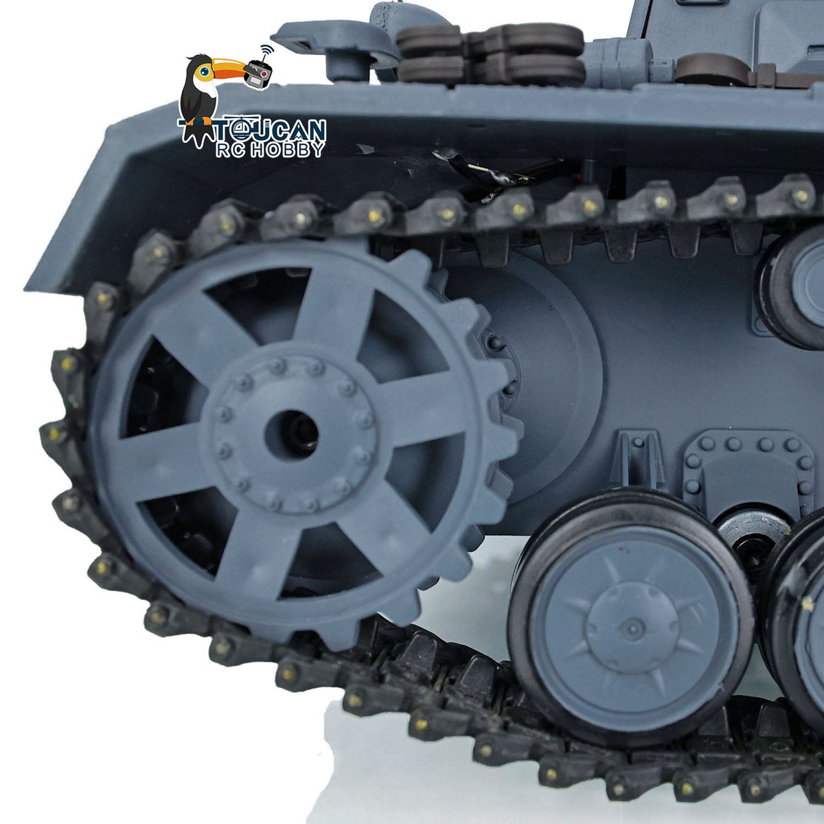 TOUCAN RC HOBBY Heng Long 1/16 Plastic TK7.0 3858/3859 German Panzer IV F2 F RTR RC Tank FPV Infrared Comkbat 360 Degrees Turret Smoke BB Steel Driving Gearbox Metal Barrel