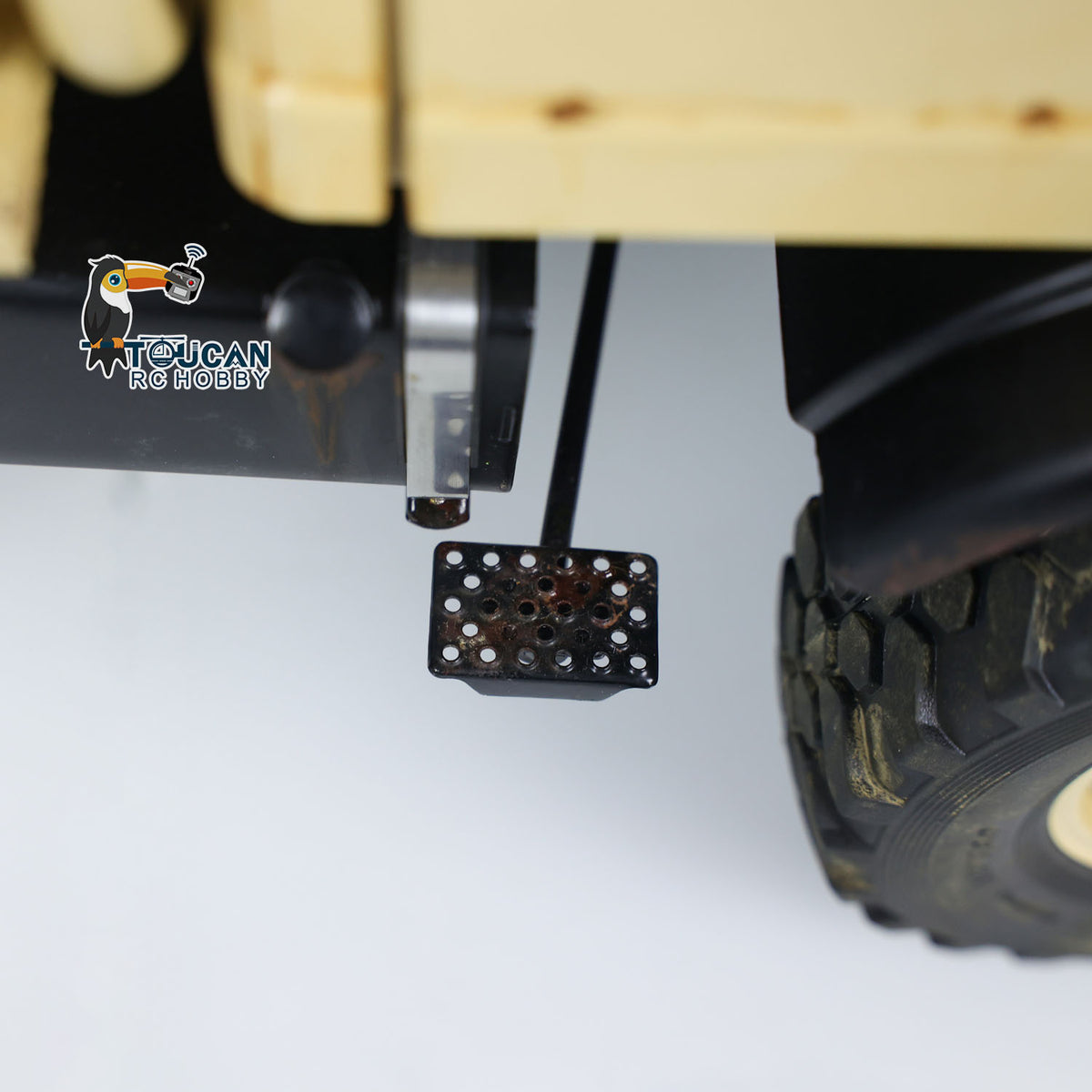 TOUCAN RC HOBBY LESU UM406 1/10 RC-Geländewagen aus Metall, 2-Gang-Getriebe, Seilwinde, Leichtmetallfelgen, Sound- und Lichtsystem, FS I6S Fernsteuerung für Outdoor-Hobbyisten