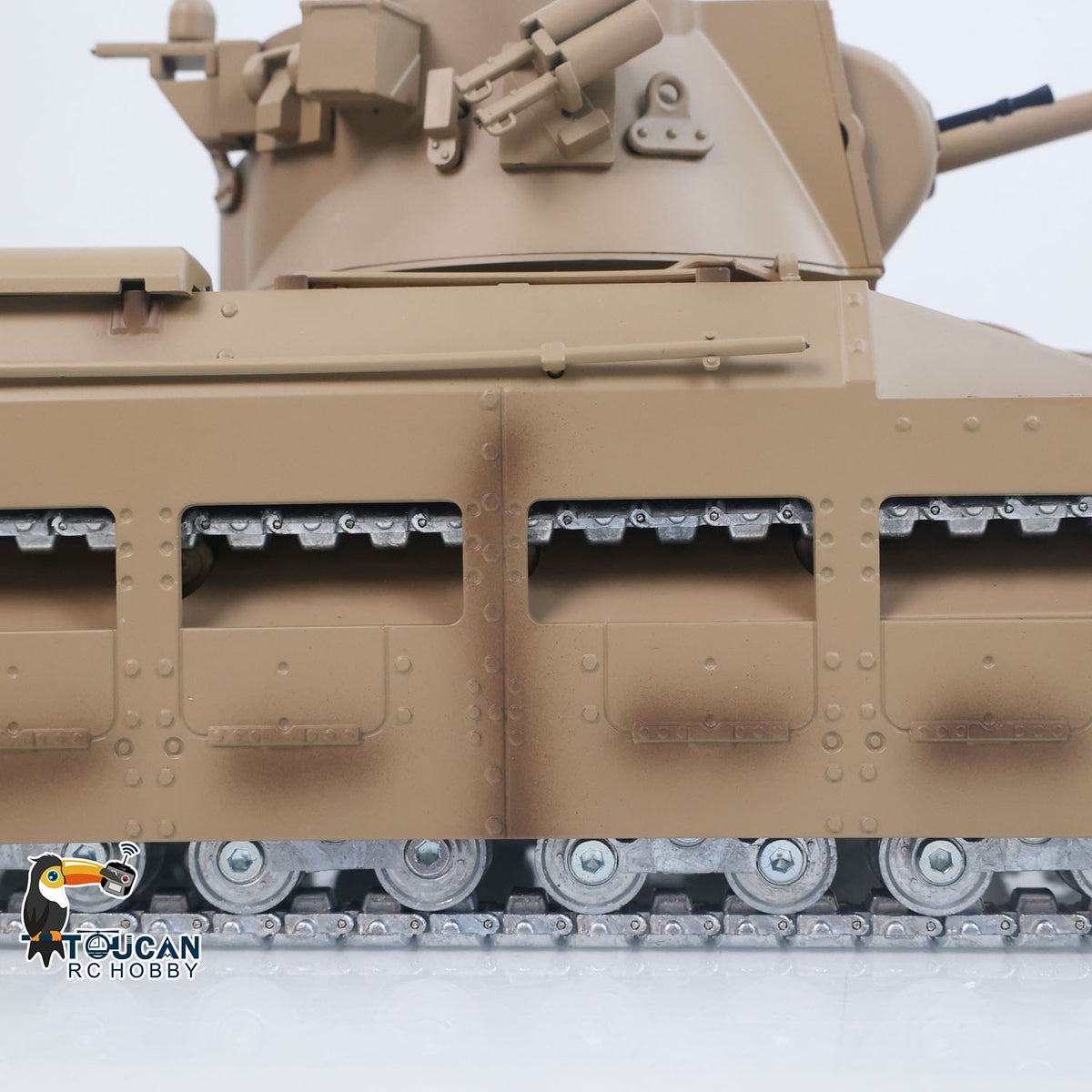Fast Free Shipping for EU Tongde 1/16 RC Tank Matilda III IV IR Turret Rotary 320 Degree Electric Military Vehicle Metal Gearbox Road Wheel