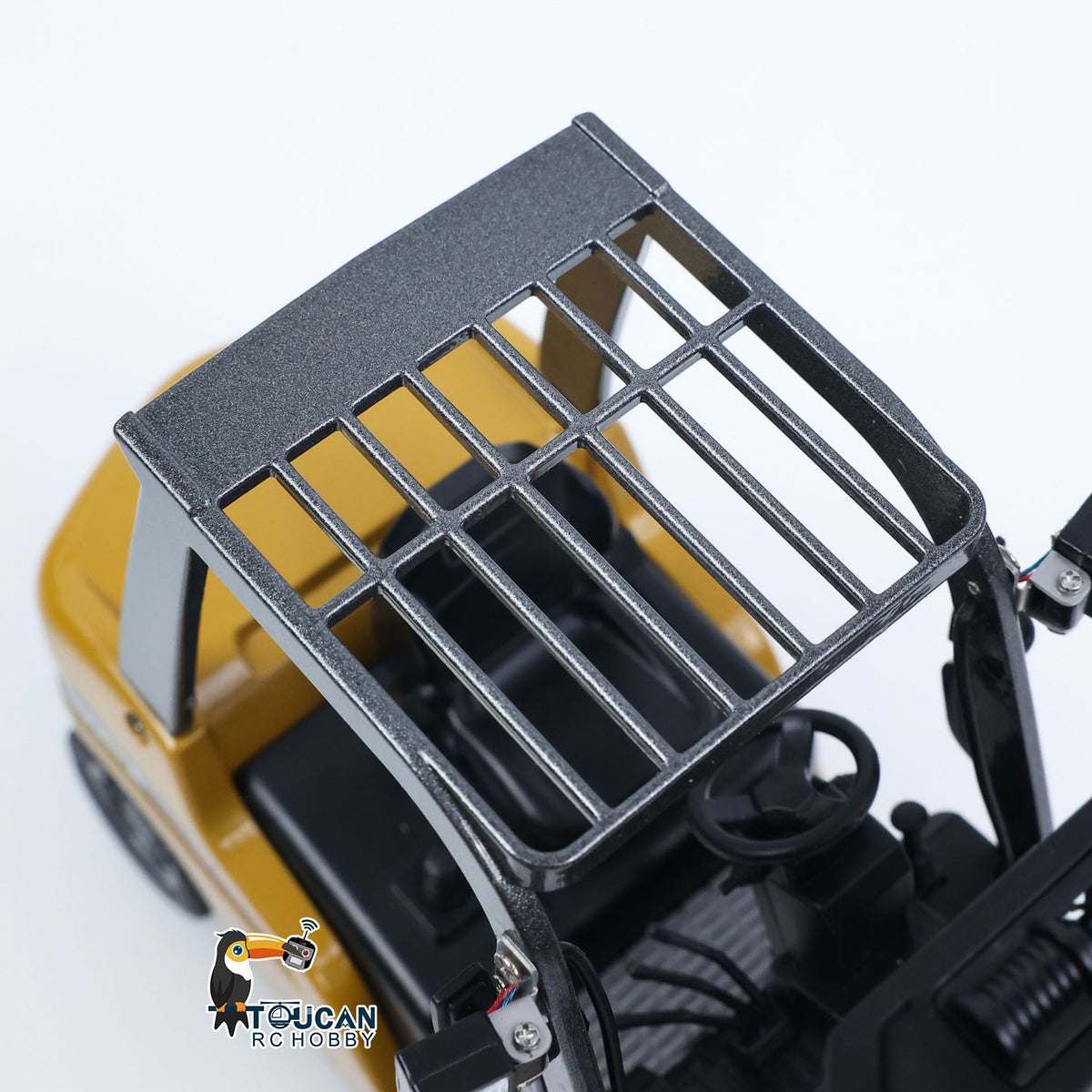TOUCAN RC HOBBY HUINA 1/50 Electric Remote Control Forklift 9925 Mini Warehouse RC Model Desktop Level Light Sound Effect Battery