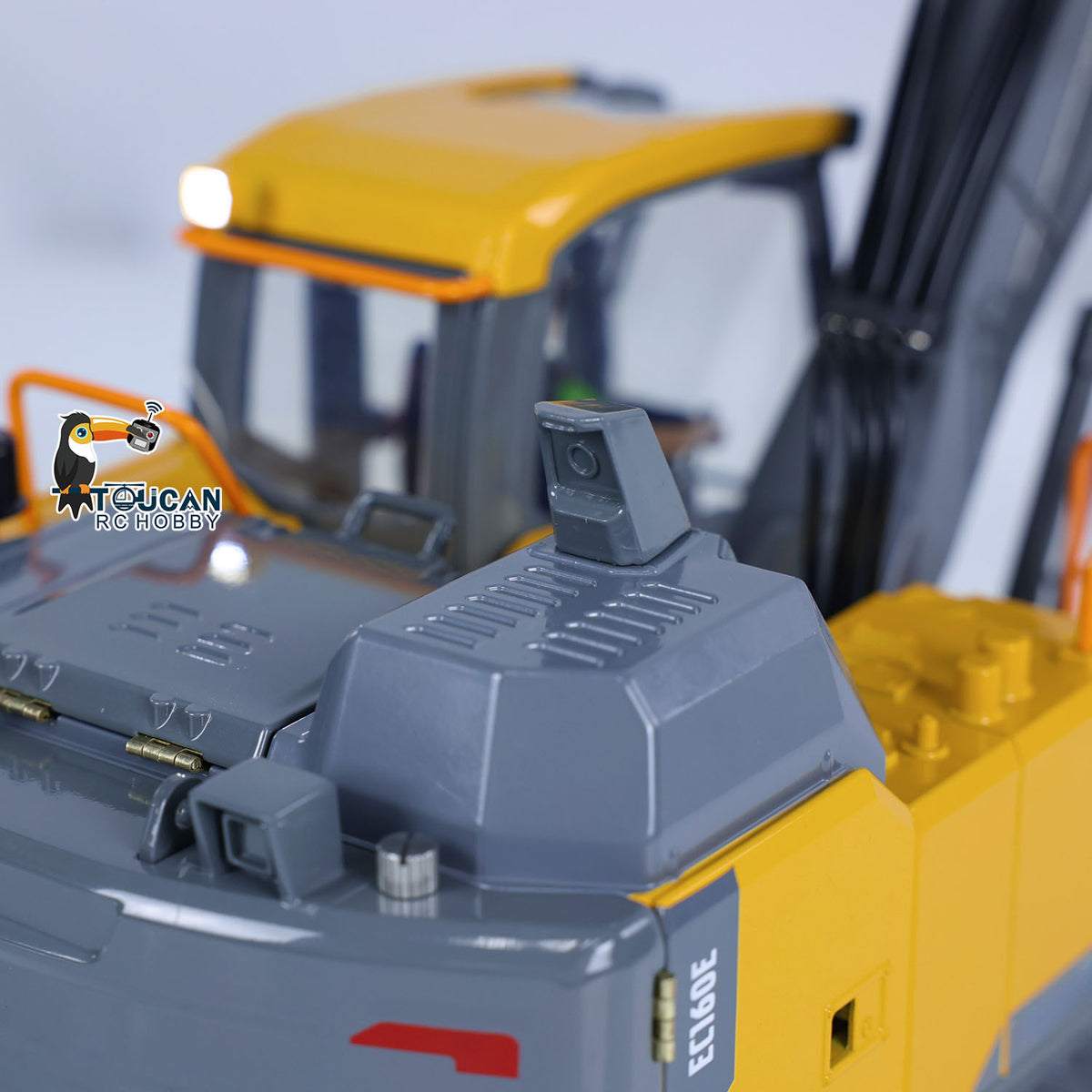 TOUCAN RC HOBBY 1:14 Scale RC Excavator Double E E010 EC 160E Alloy Metal Digger Radio Controlled Engineering Vehicle Hobby Model for Adult