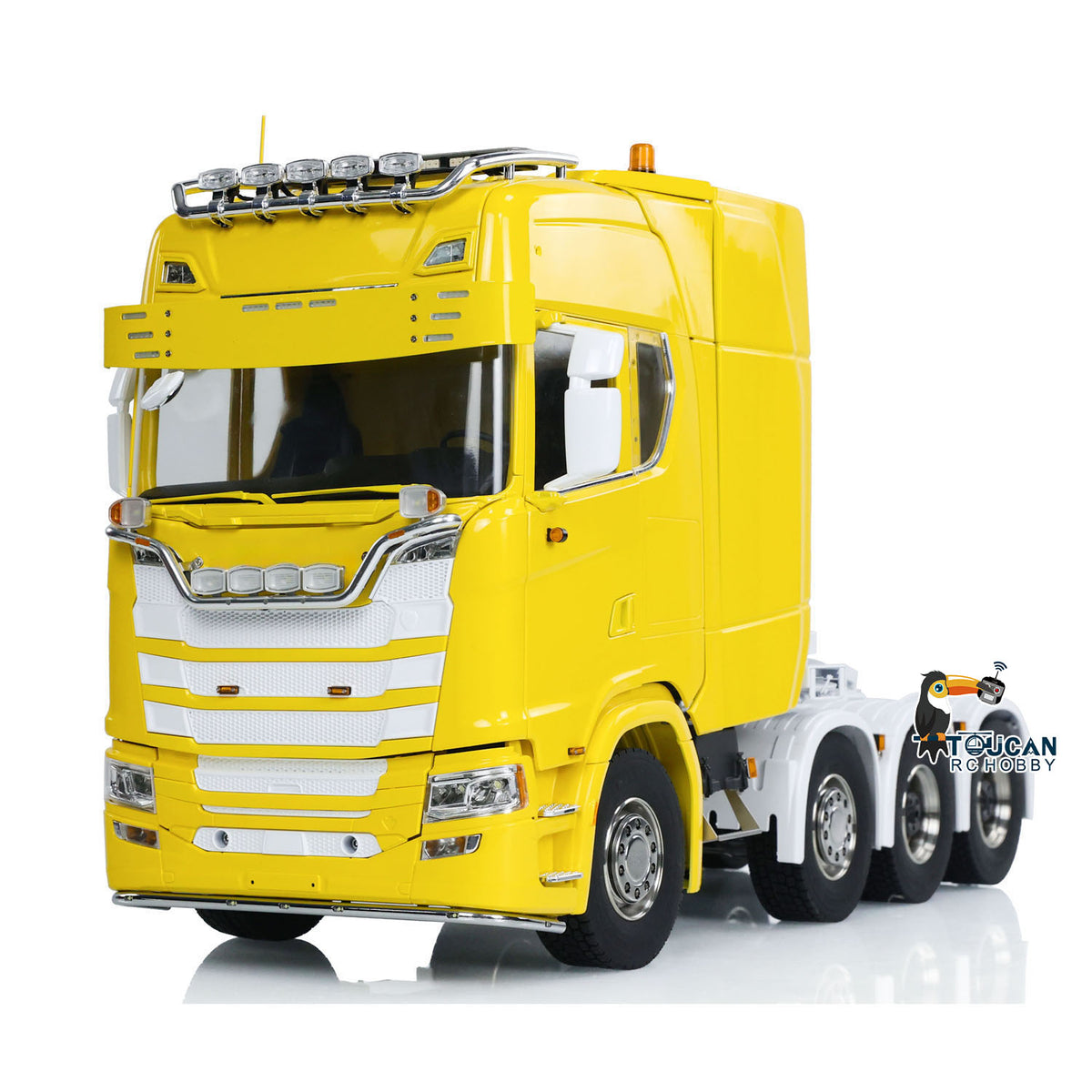 TOUCAN RC HOBBY ScaleClub 770S Échelle 1/14 8x8 Camion Tracteur RC RTR Voiture Électrique Radiocommandée Châssis Métallique Boîte de Vitesses à 3 Rapports Phare Système Sonore