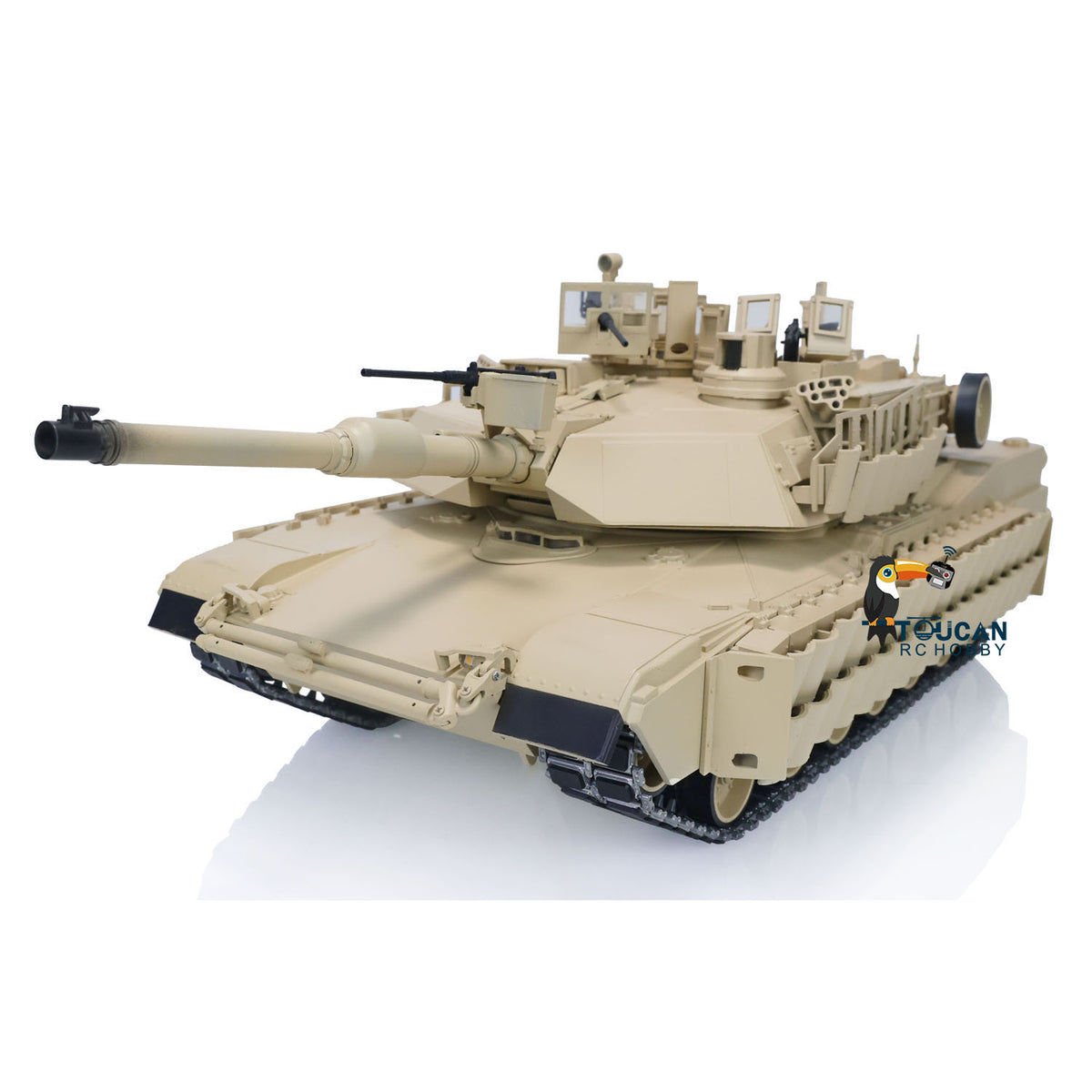 TOUCAN RC HOBBY Heng Long 90% Metal Military RC Tank 1/16 Abrams M1A2 3918 TUSK II Armored Fighting Vehicle Dual Current Driving System Electric Car