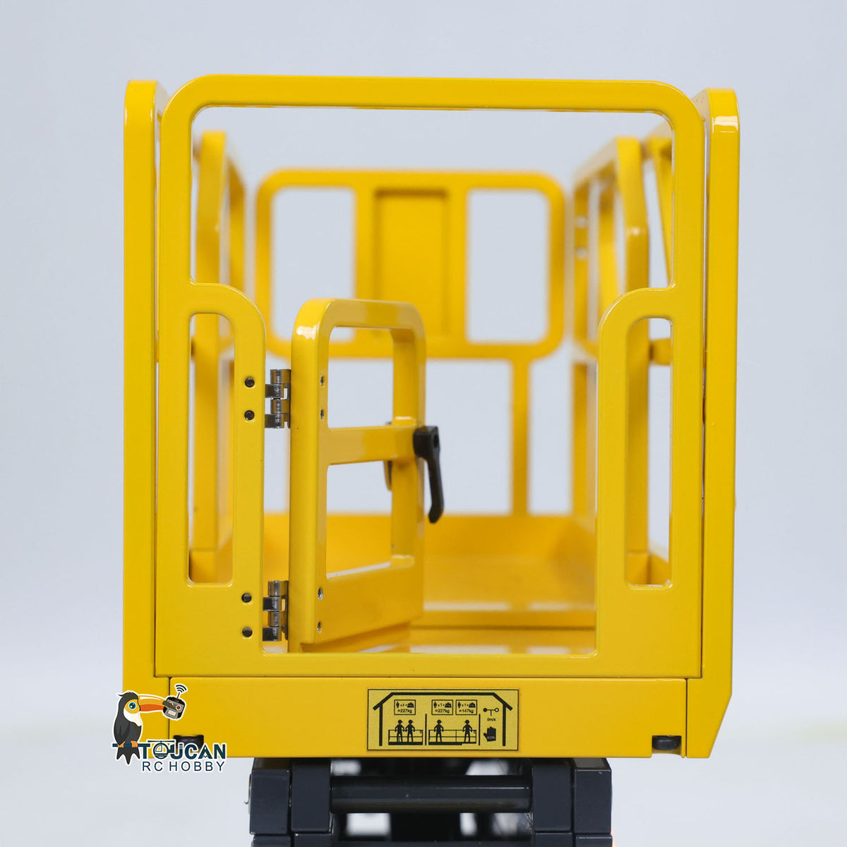 In Stock TOUCAN RC HOBBY CUT RC Hobby 1/14 CNC Metal Remote Control Hydraulic Aerial Work Platform Self-propelled RC Model Reversing Sound Rotating Light Battery