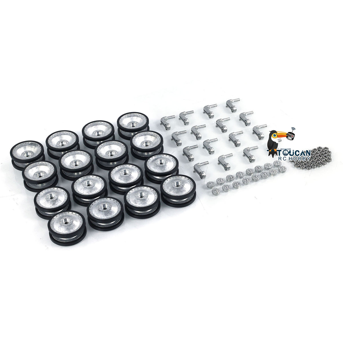 TOUCAN RC HOBBY Metal Road Wheels for Heng Long 1/16 RC Tank German Radio Controlled Panzer IV F 3858 IV F2 3859 Jadpanther 3869 Panther G 3879