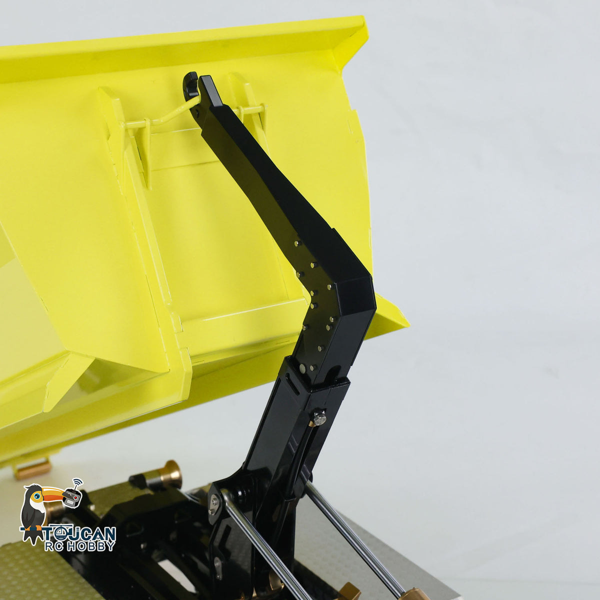 TOUCAN RC HOBBY LXY G88 1/14 Metal 8x8 RC Hydraulic Roll On Off Dump Truck PNP U-Shaped High Bucket 3 Speed Transmission Differential Lock Light Sound ST8 Controller for Construction Collectors