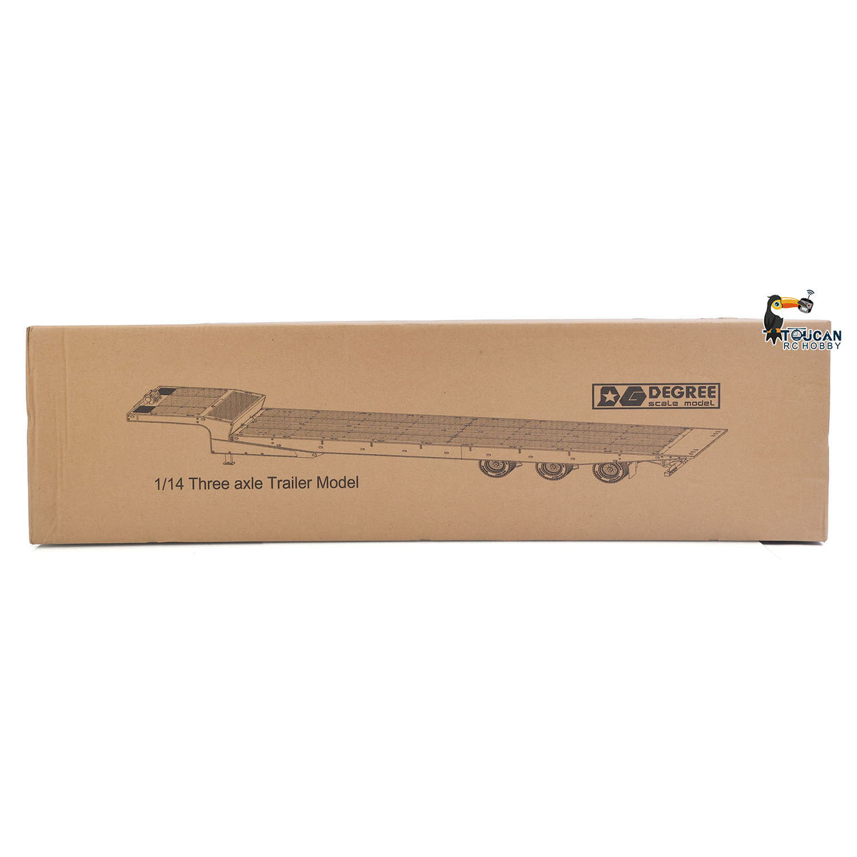 TOUCAN RC HOBBY Grad Metall 3-Achsen-Anhänger 994 Elektrisches Stützbein Seilwinde für 1/14 TAMIYA ferngesteuerter Sattelschlepper DIY Modell RC Bagger