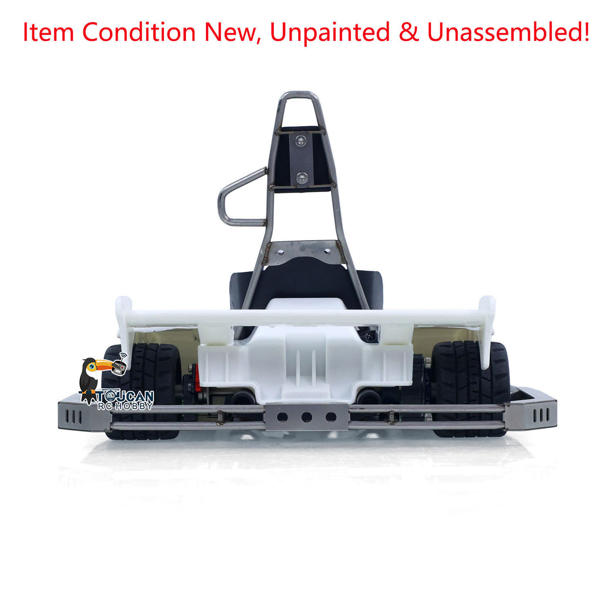 TOUCAN RC HOBBY 1/10 Plastic RC Go-Kart JDModel 298B KIT Radio Controlled Electric Racing Car Unlimited Retrofit DIY Model for Adult Advanced Player