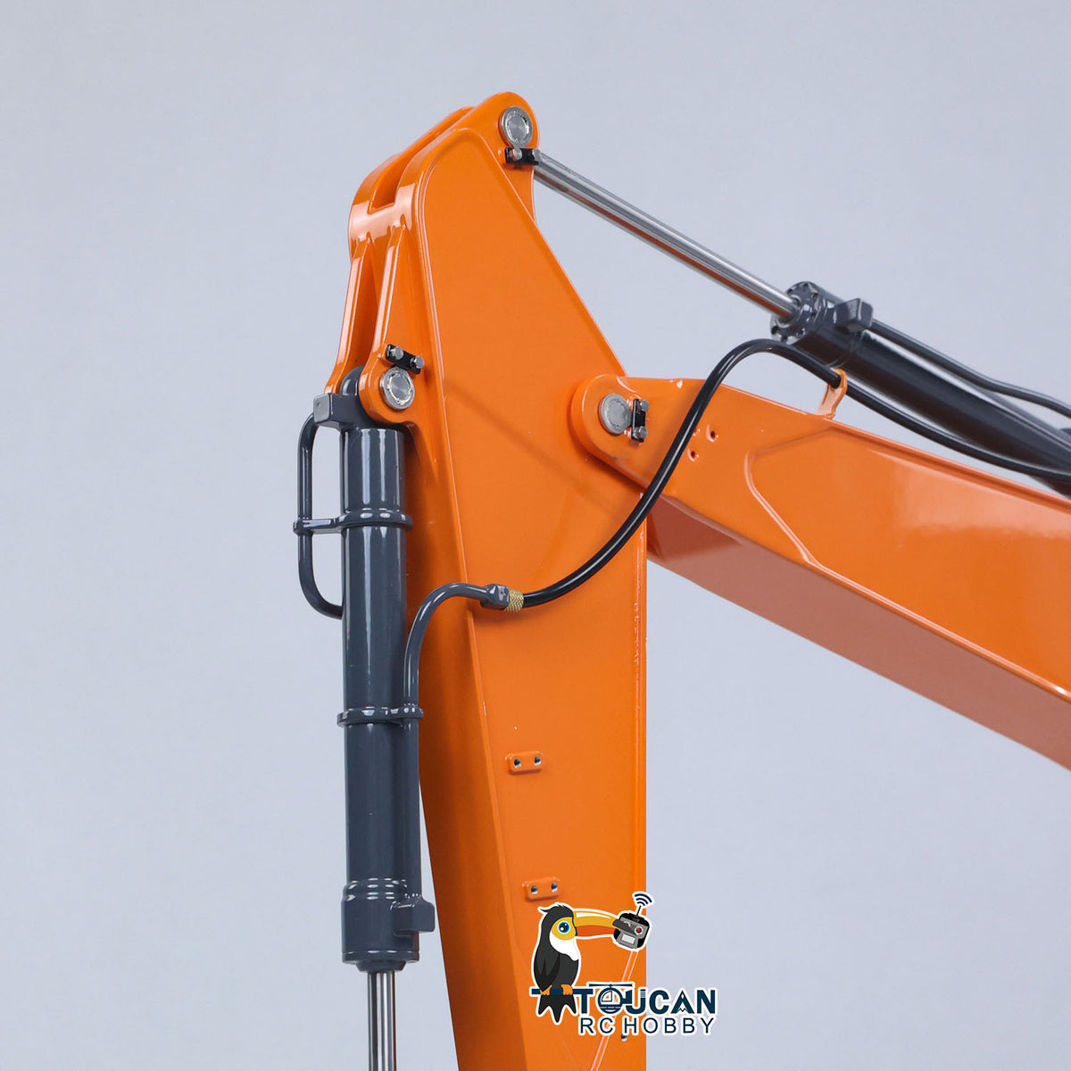 TOUCAN RC HOBBY LESU AOUE DX350LC 1/14 Metal RC Excavator B0013 Hydraulic Remote Control Digger Adjustable Tracks LCD Display Light System