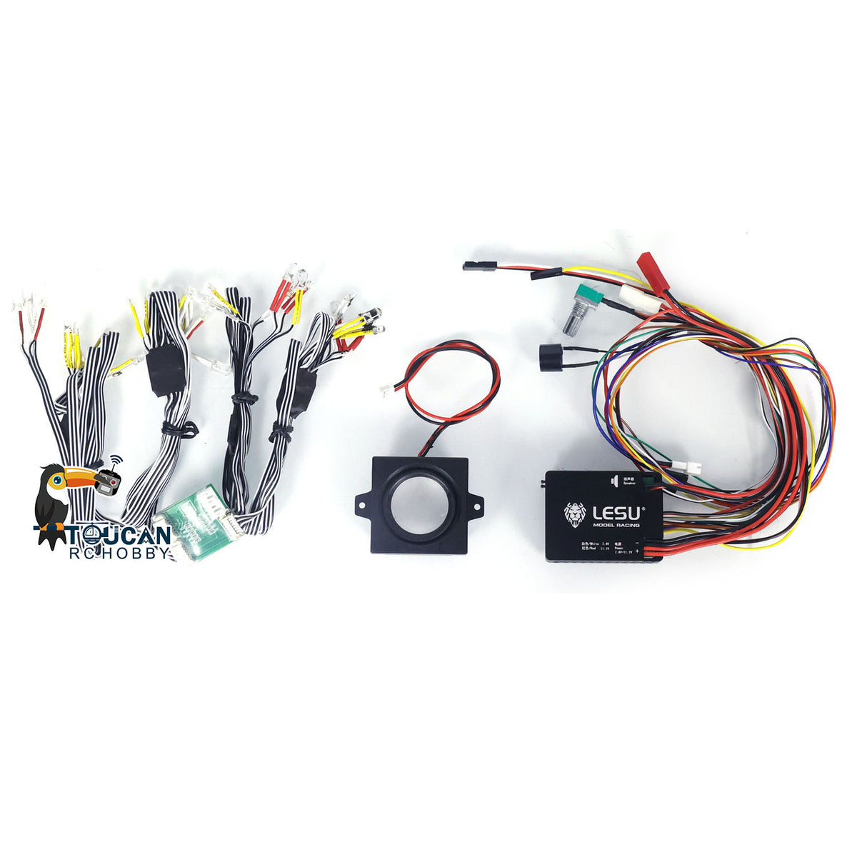TOUCAN RC HOBBY LESU New Integrated Sound System LED Light System Module Group for 1/14 RC Dump Truck Construction Car DIY Upgrade Parts