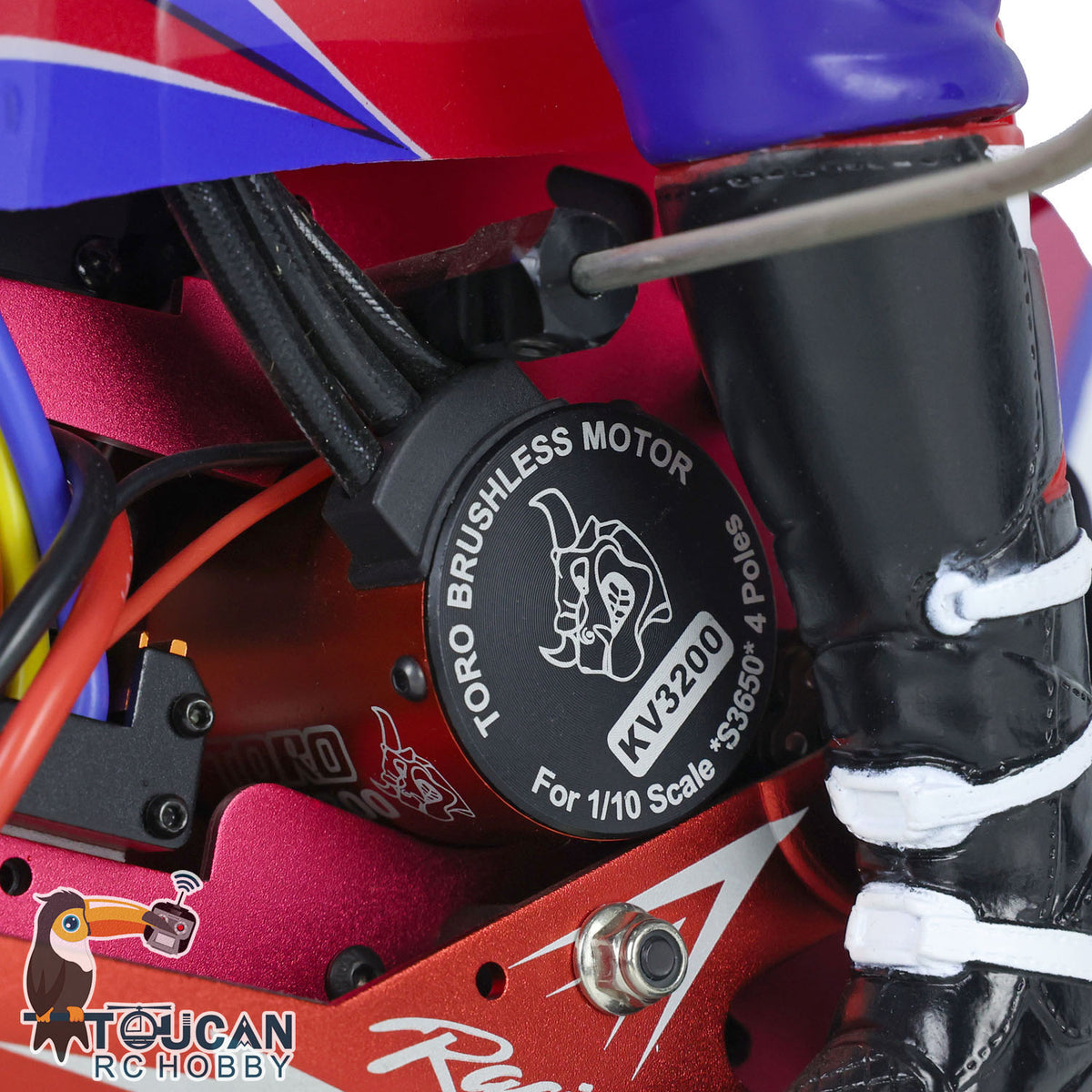 TOUCAN RC HOBBY Skyrc Super Rider SR5 1/4 Scale Red RTR RC Motor Bike Model Balance Battery FS GT2 Radio Controller System Hobby Models