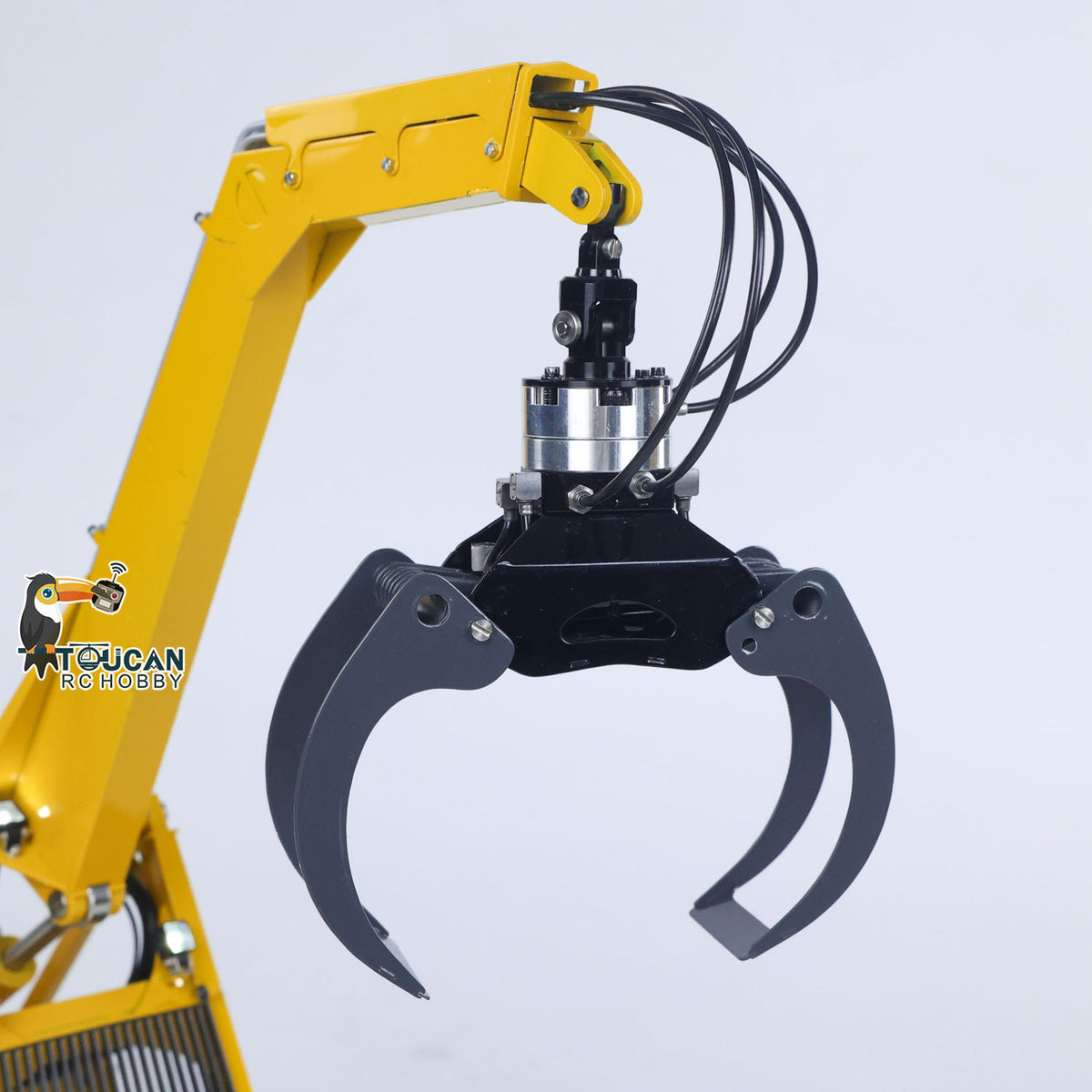 TOUCAN RC HOBBY LESU Aoue 225A 1/14 Metal Hydraulic RC Log Loader A0019 with Timber Grapple 4CH Directional Valve Brushless Motor Sound Light System