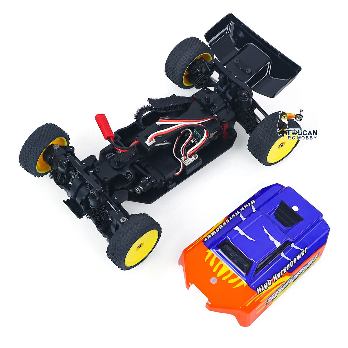 TOUCAN RC HOBBY JiaBaiLe US Stock 45KM/H High Speed 1/24 Electric Remote Control Off Road Car Model 2401AH Ready To Run RC Vehicle Model Brushless Motor Battery