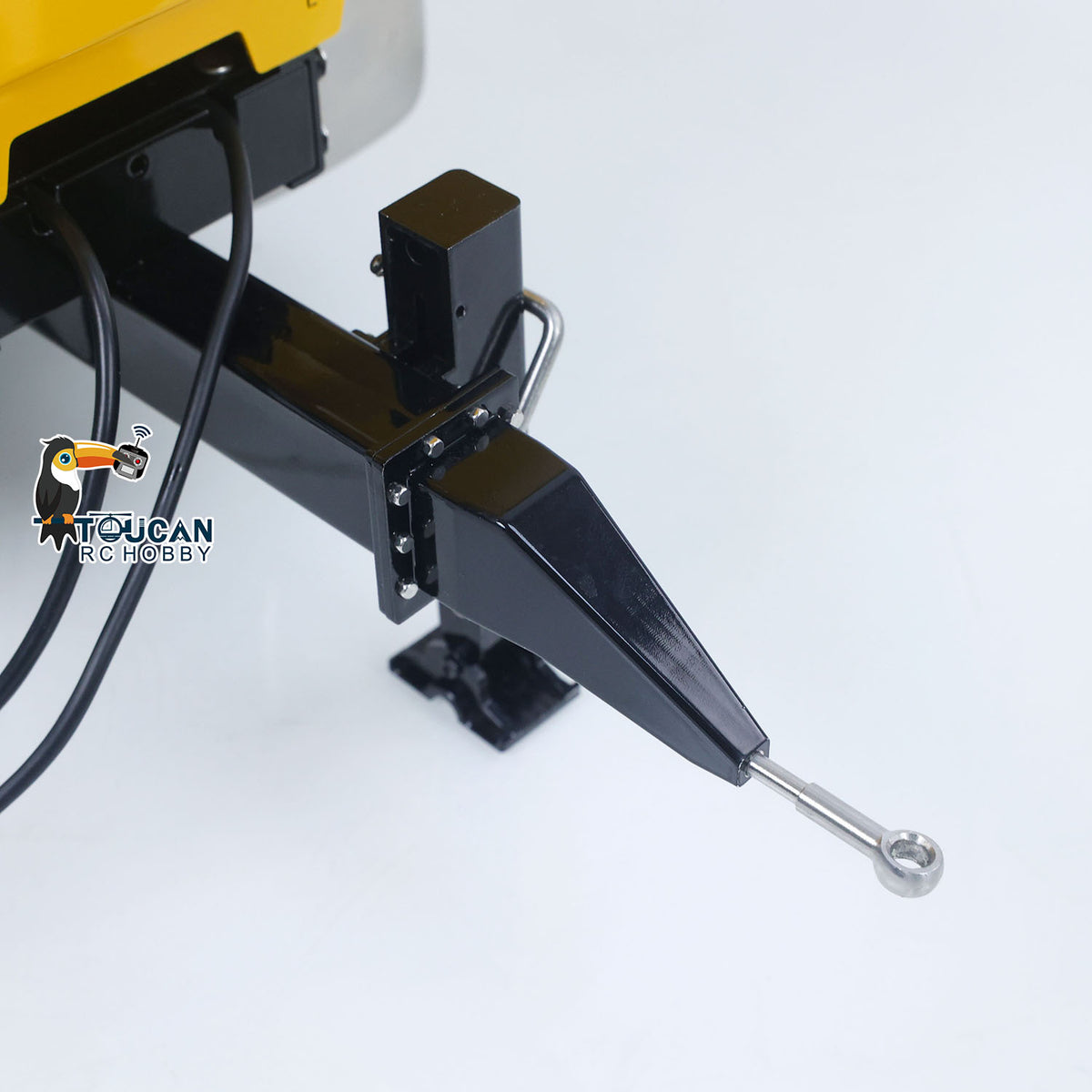 TOUCAN RC HOBBY CUT RC Hobby 1/14 Metal 2-Axle RC Hydraulic Dump Trailer Air Suspension Light Manual Support Leg for LR914 PRO Remote Control Wheeled Excavator Digger Model