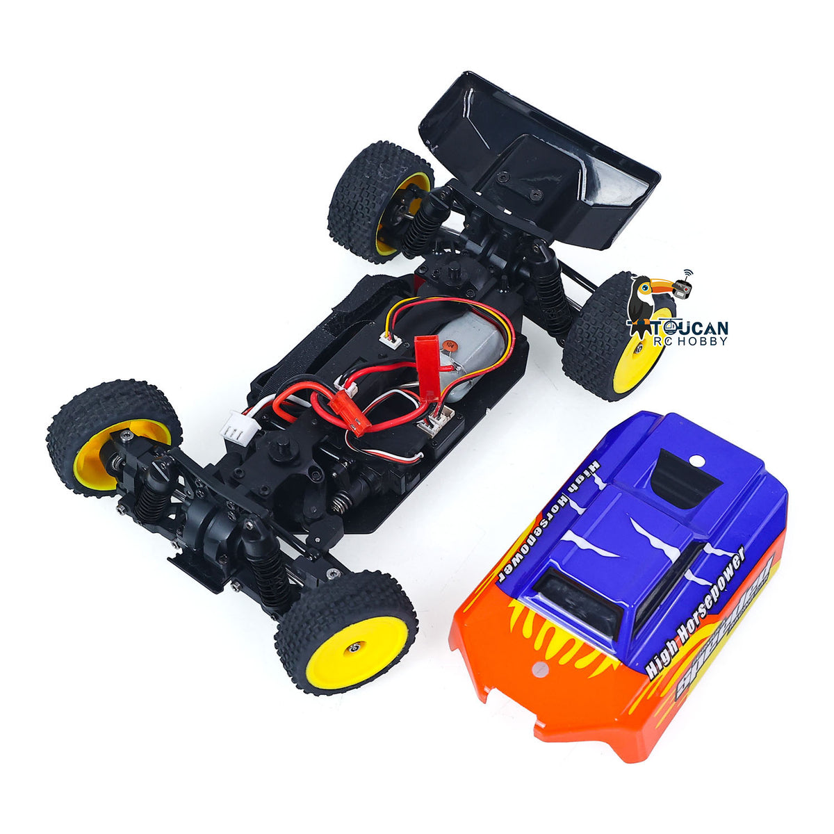 TOUCAN RC HOBBY JiaBaiLe US Stock 1/24 Electric Remote Control Off Road Car 2401A 35KM/H High Speed RC Vehicle Model CVD Drive Shafts Metal Chassis Battery RTR