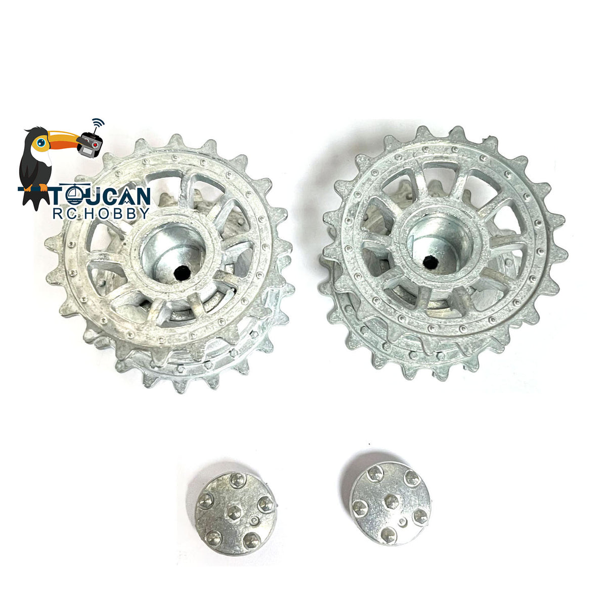 TOUCAN RC HOBBY US Stock Metal Sprockets for Heng Long 1/16 Scale RC Tank Armored Military Vehicle German Tiger I 3818 Panther 3819 Fittings