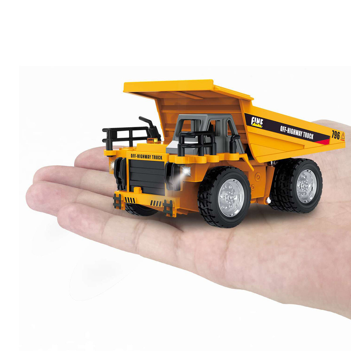 TOUCAN RC HOBBY Heng Guan4-431 1:64 Electric RC Dump Truck Ready to Run LED Light Sound Effects Remote Control Construction Vehicle Model Tipper
