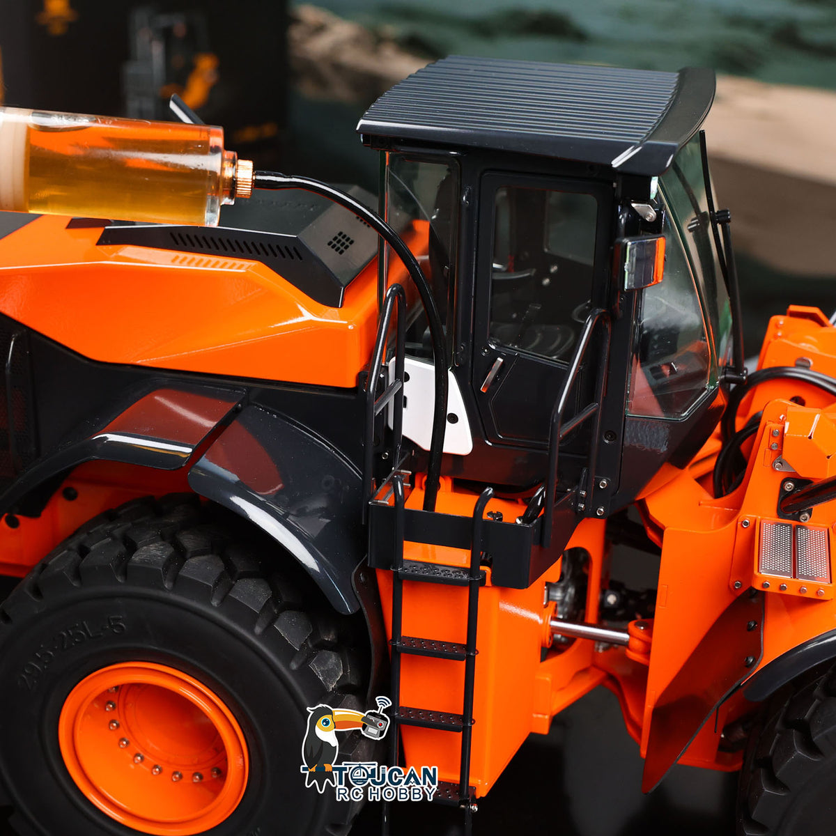 TOUCAN RC HOBBY JDModel 198 ZW370 1/14 Metal RC Hydraulic RTR Loader 2-Speed Transmission ST8 Controller Light Sound Axles Lock Brushless Motor & ESC for Model Collectors