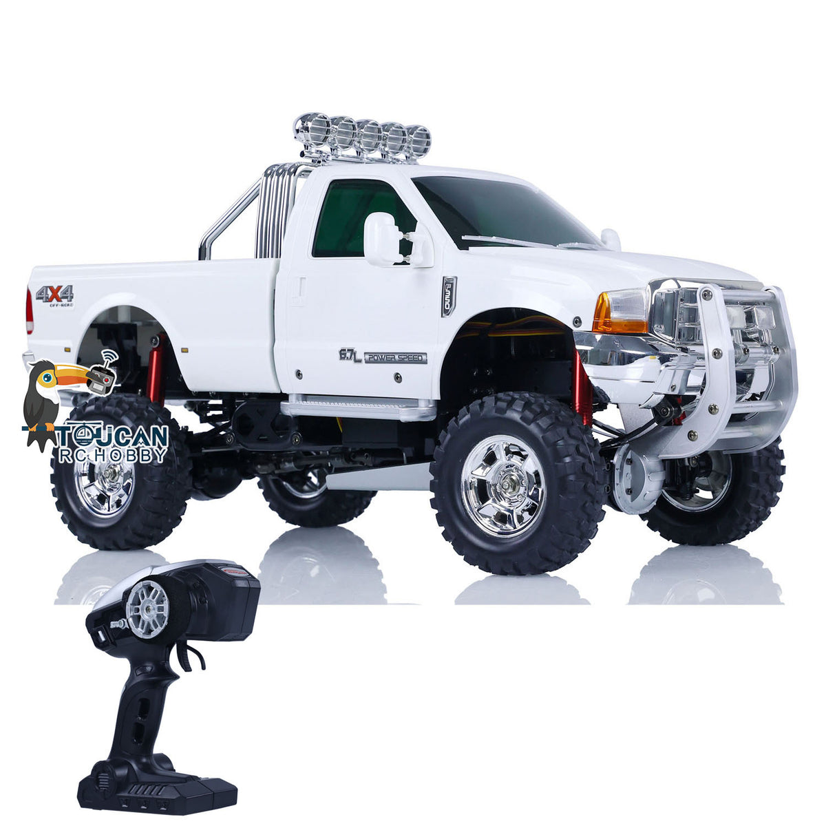 TOUCAN RC HOBBY Heng Guan RC Pickup Truck 1/10 Scale P410 4*4 Rally Car Racing Crawler w/ 2.4G Radio System Motor ESC w/o Sound LED Light System
