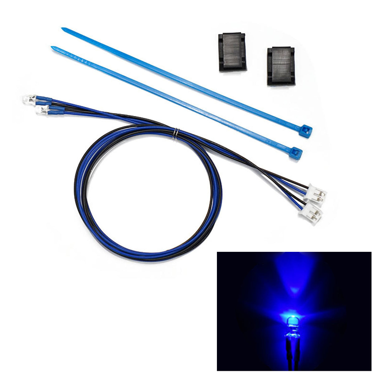 TOUCAN RC HOBBY 3mm Plastic LED Light Warning Lamp Bead 2.3V-3V for DIY 1/14 RC Tractor Truck Loader Crawler Off Road Car Model Part