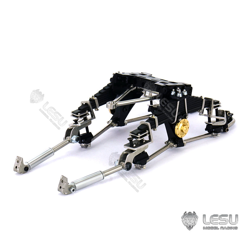 TOUCAN RC HOBBY LESU Metal Flange Front Rear Axles Differential Lock Suspension Wheel Hub Tires for 1/14 Tamiiya Truck Tractor Remote Control Dump