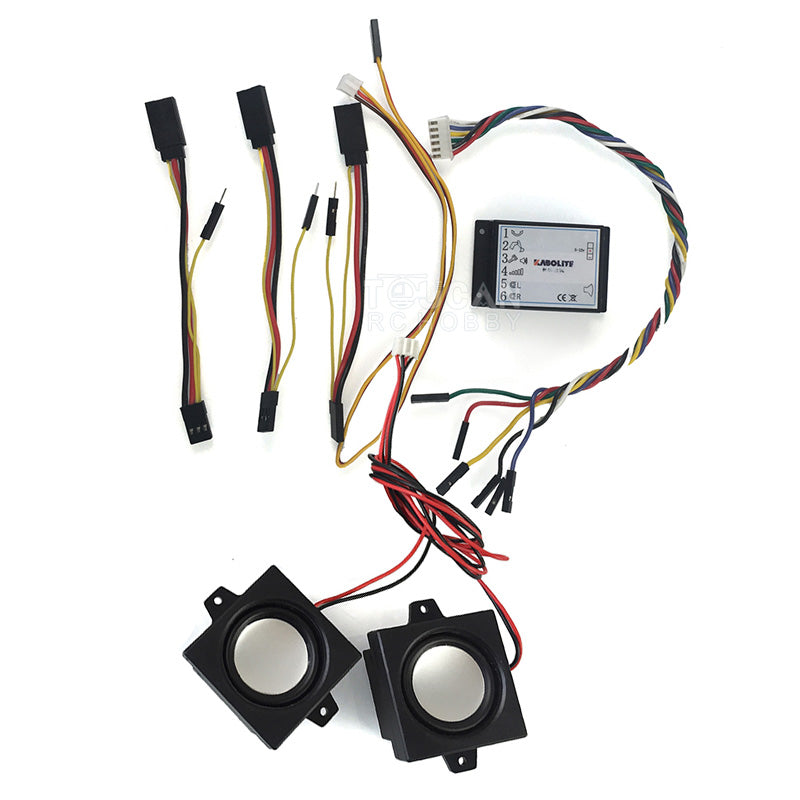 TOUCAN RC HOBBY Kabolite Rotating Warning Light/Light Controller/Sounds System for 1/14 K970 RC Hydraulic Excavator Digger DIY Model for Professional Vehicle Enthusiast