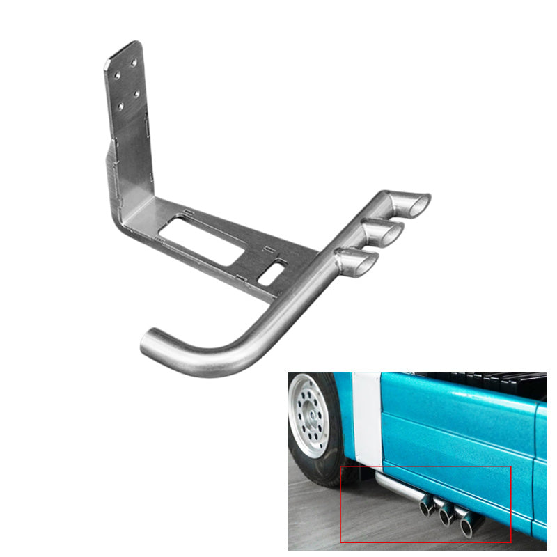TOUCAN RC HOBBY LESU Metal Spare Parts Hook Exhaust Pipe Tail Beam for 1/14 RC Tractor Cars Remote Control Truck DIY Model