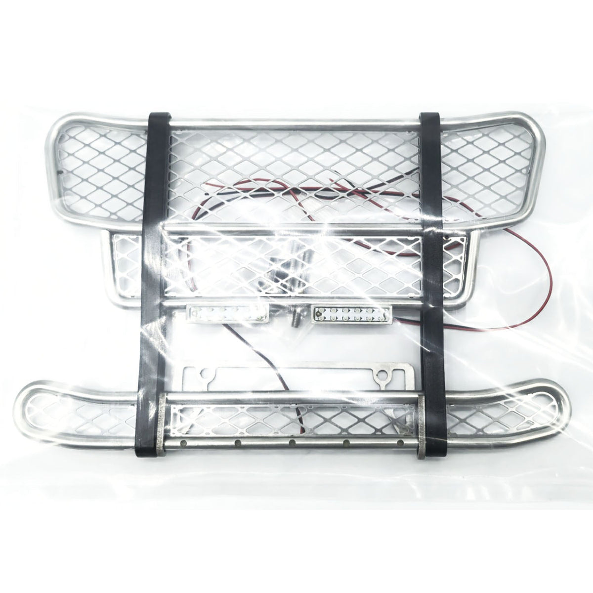 TOUCAN RC HOBBY Degree Metal Front Bumper LED Light for 1/14 56371 56368 RC Tractor Truck 770S
