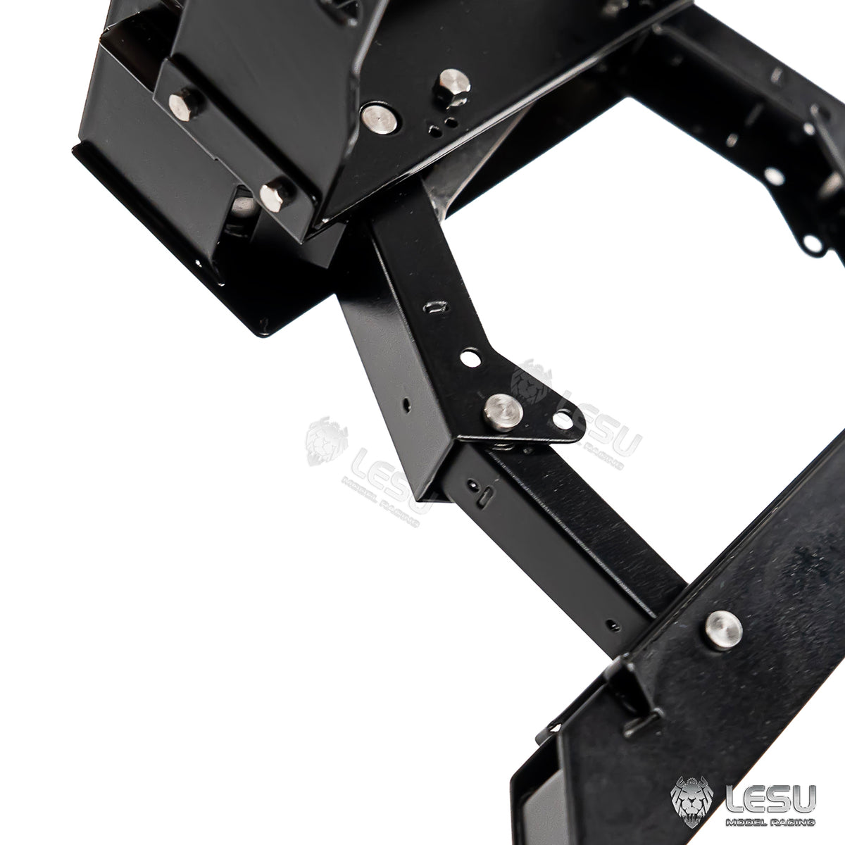 TOUCAN RC HOBBY LESU Metal Hydraulic Telescopic Bumper for Foldable Roll On Off Dumper Frame A0061 DIY 1/14 Remote Control Truck Model No Light