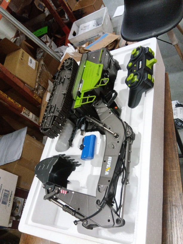 TOUCAN RC HOBBY Fast Free Shipping Second Hand US Stock HUINA 593 1/14 RC Excavator Remote Control Digger with 2.4G 28CH Remote Controller for Construction Vehicle Enthusiast